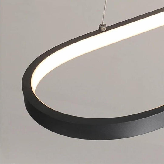 Rounded Rectangle LED Pendant Light for Kitchen