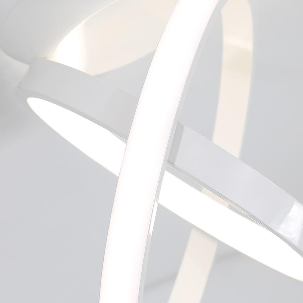 Creative Circles LED Black Modern Ceiling Light Flush Mount Lighting