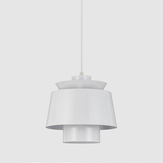 Creative Cylindrical Electroplated Metal LED Modern Pendant Light