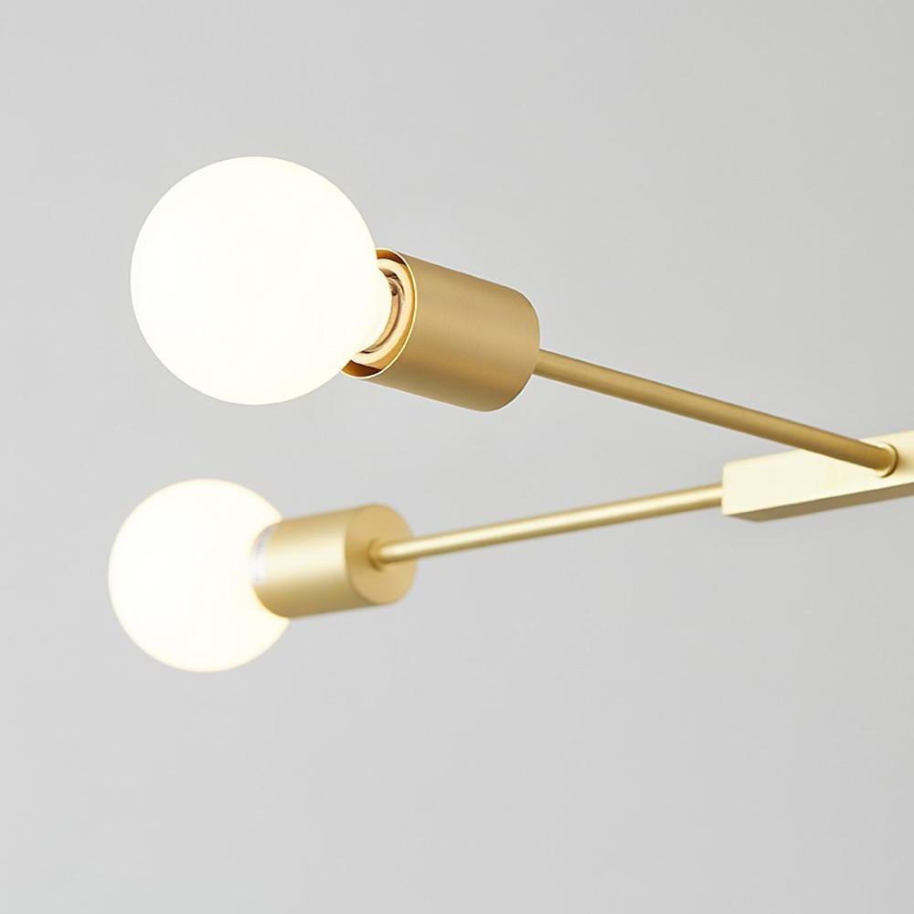 5 Light LED Artistic Glass and Metal Sputnik Chandelier