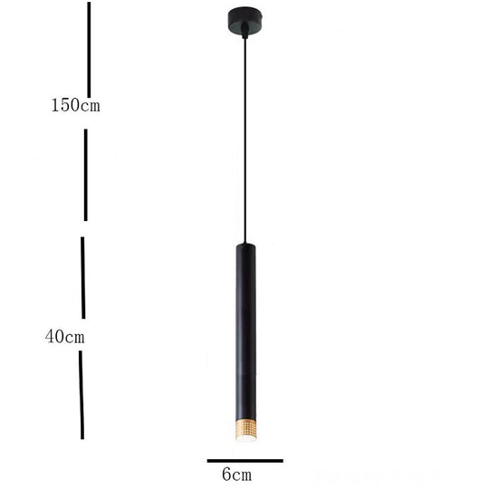 Elongated LED Industrial Linear Metal Pendant Light