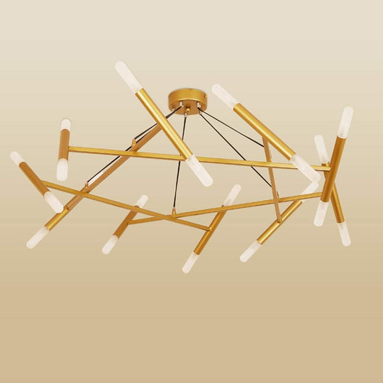 Creative Metal Design 16-Light LED Industrial Chandelier