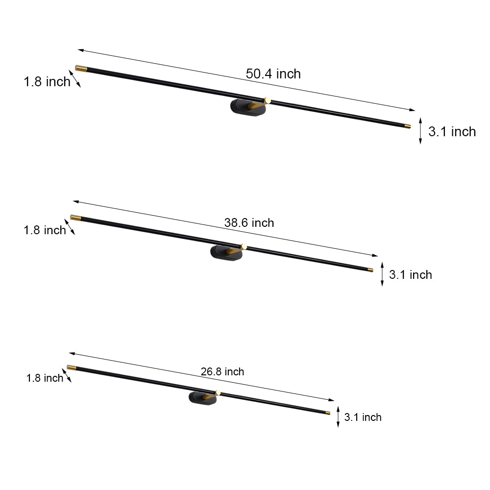 Ultra-Slim Cylindrical LED Bathroom Vanity Light