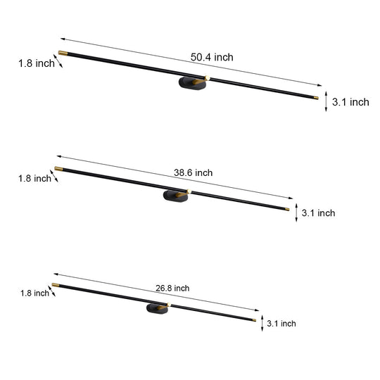 Ultra-Slim Cylindrical LED Bathroom Vanity Light