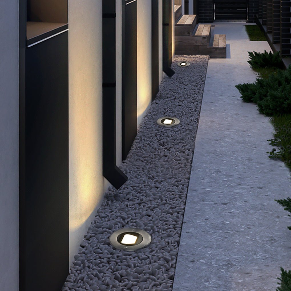 Ultra Thin Waterproof Recessed Step Lights LED Ground Lighting for Stairs Decks