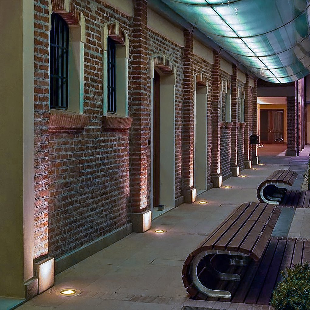 Ultra Thin Waterproof Recessed Step Lights LED Ground Lighting for Stairs Decks