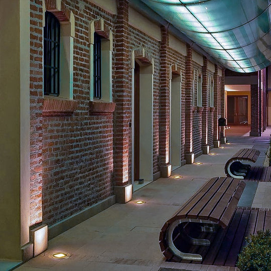 Ultra Thin Waterproof Recessed Step Lights LED Ground Lighting for Stairs Decks