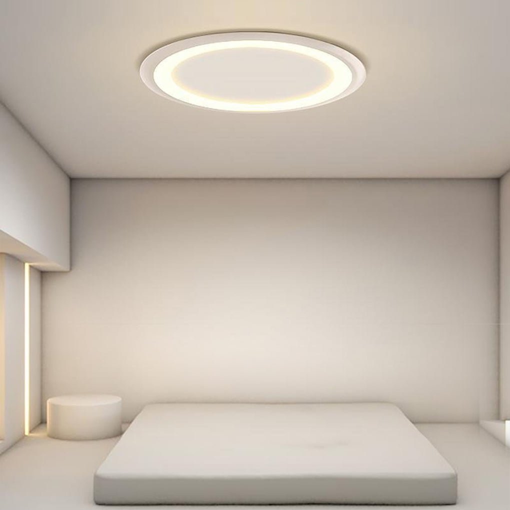 Ultrathin Round LED Flush Mount Ceiling Light – Modern Minimalist Design