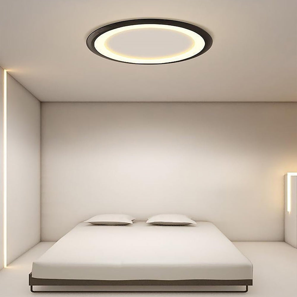 Ultrathin Round LED Flush Mount Ceiling Light – Modern Minimalist Design
