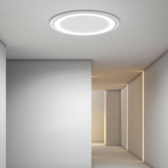 Ultrathin Round LED Flush Mount Ceiling Light – Modern Minimalist Design