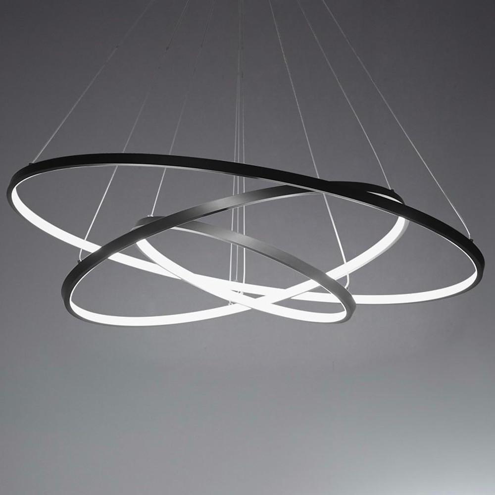 Adjustable Interweaved Ring Dimmable LED Modern Chandelier