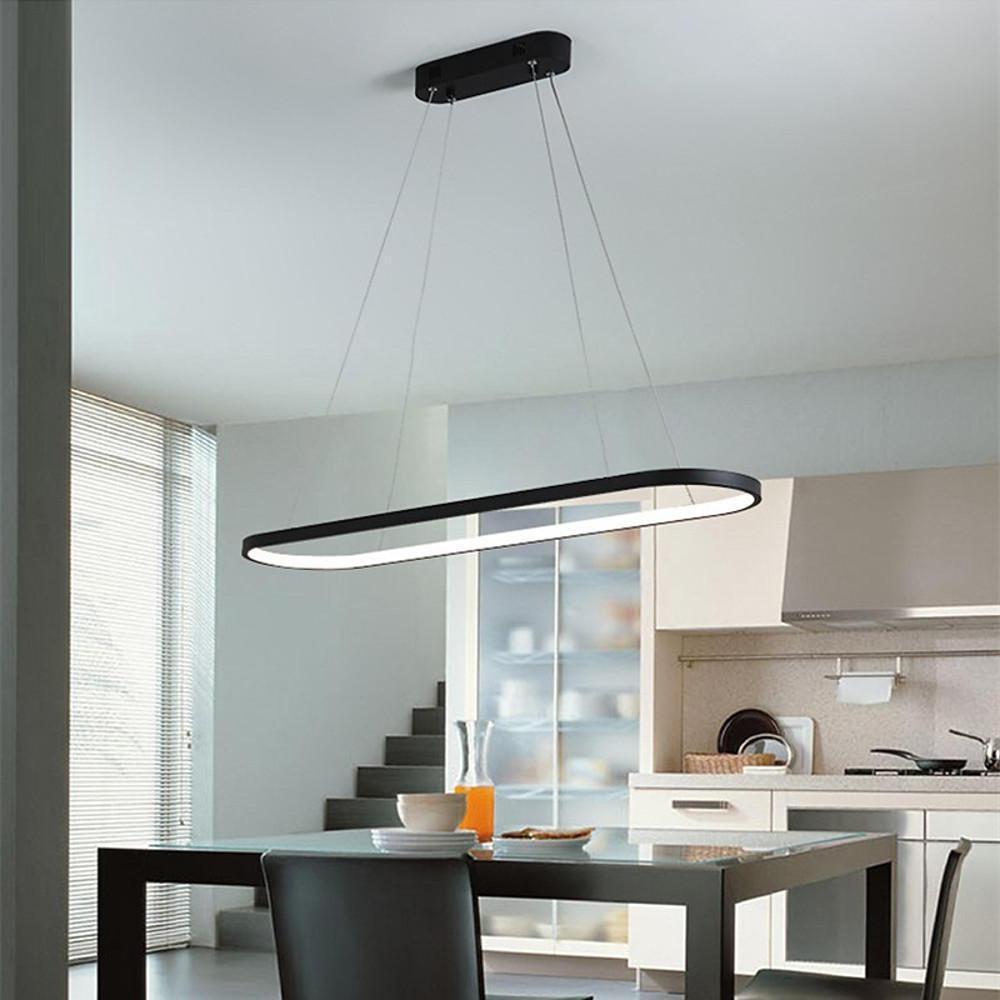 Rounded Rectangle LED Pendant Light for Kitchen