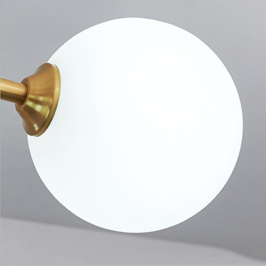 6 Light Sputnik LED Electroplated Glass Gold Modern Chandelier Ceiling Light