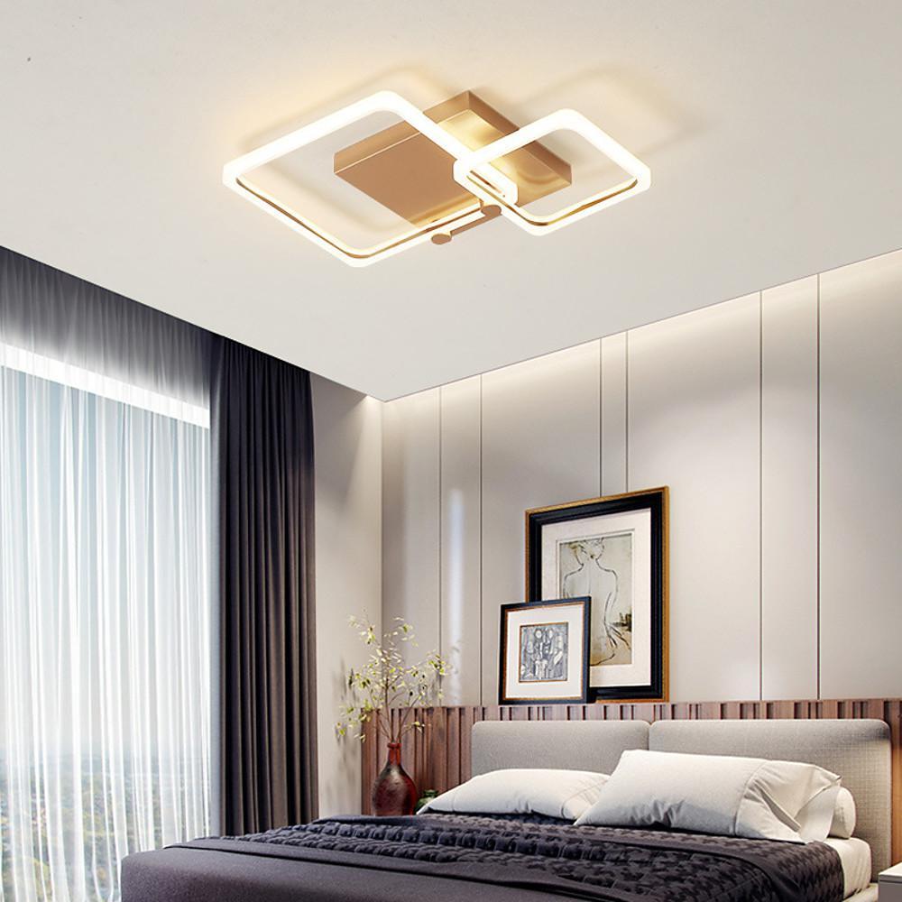 Squares Artistic Dimmable LED Modern Ceiling Light Flush Mount Lamp