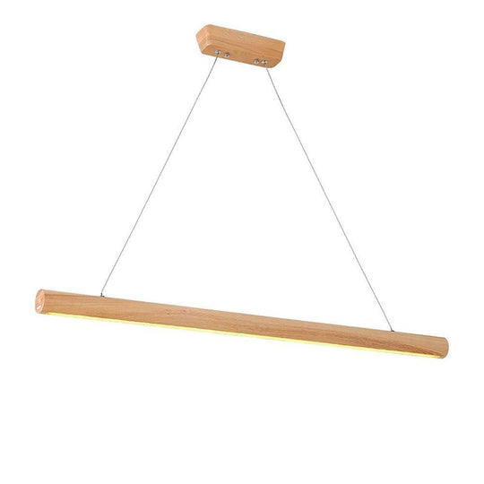 Wood Tube Design LED Modern Pendant Lighting Ceiling Light