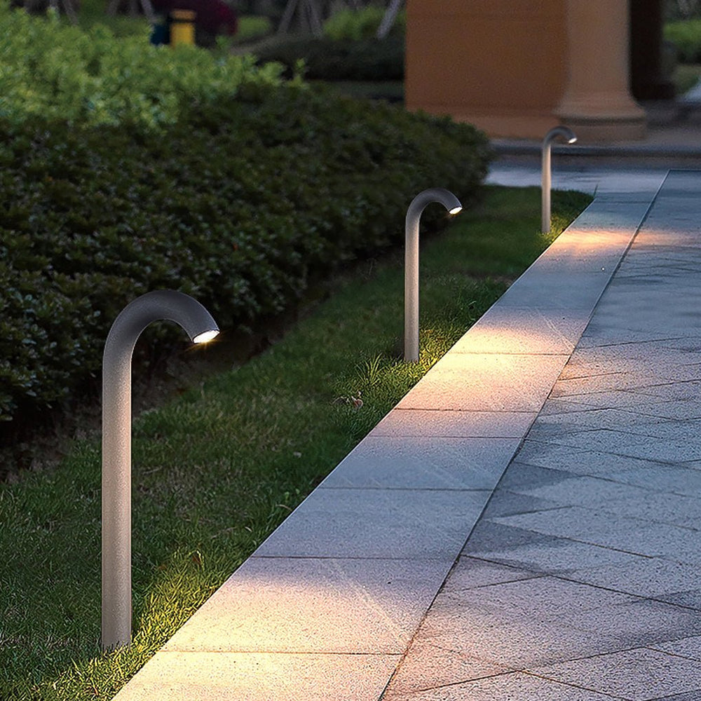 Curved Arch Aluminum LED Outdoor Path and Garden Light