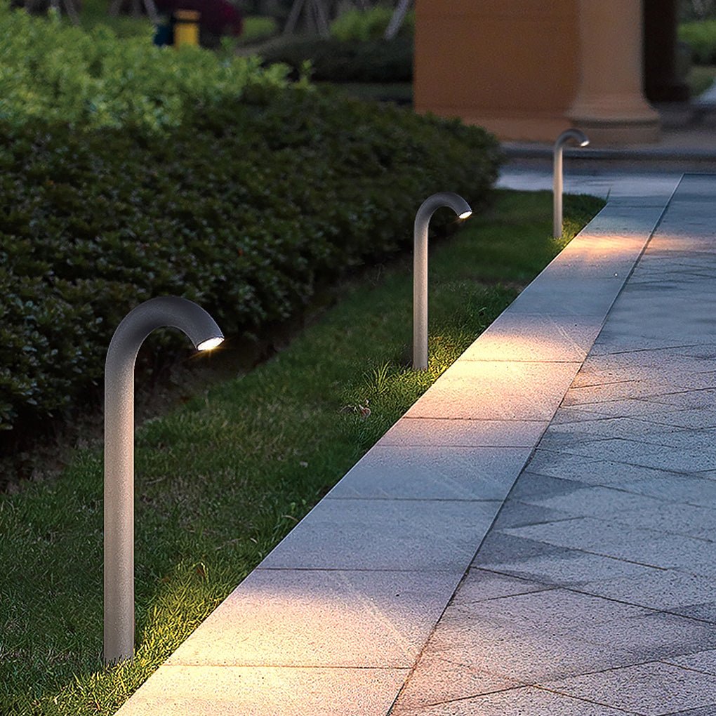 Curved Arch Aluminum LED Outdoor Path and Garden Light