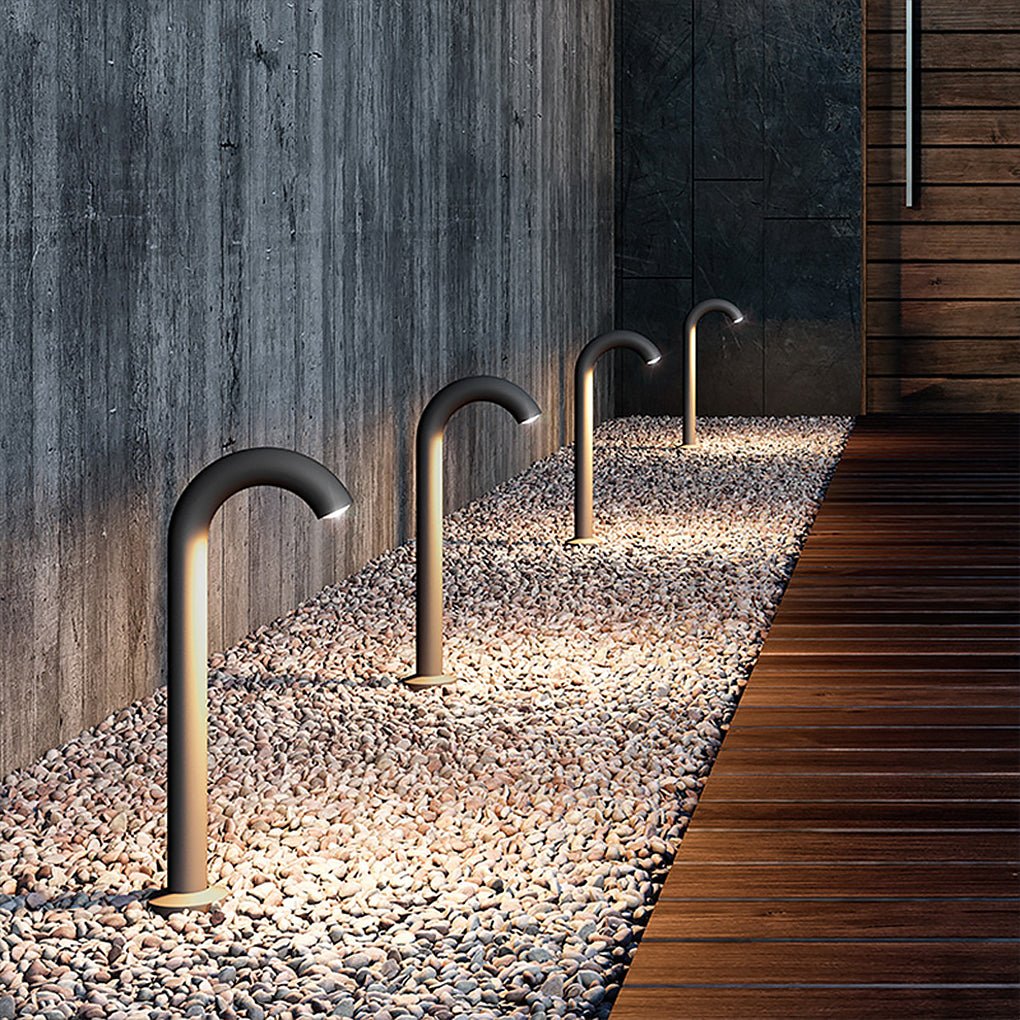 Curved Arch Aluminum LED Outdoor Path and Garden Light