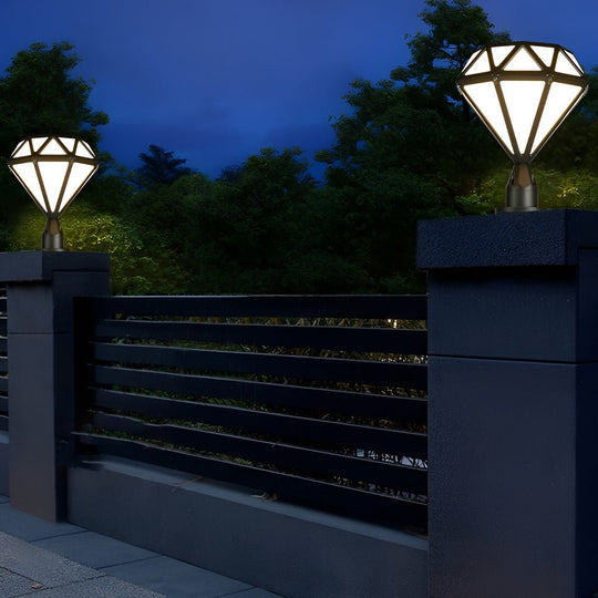 Unique Diamond Shaped LED Post Lights Outdoor Lights Waterproof Fence Post Lights