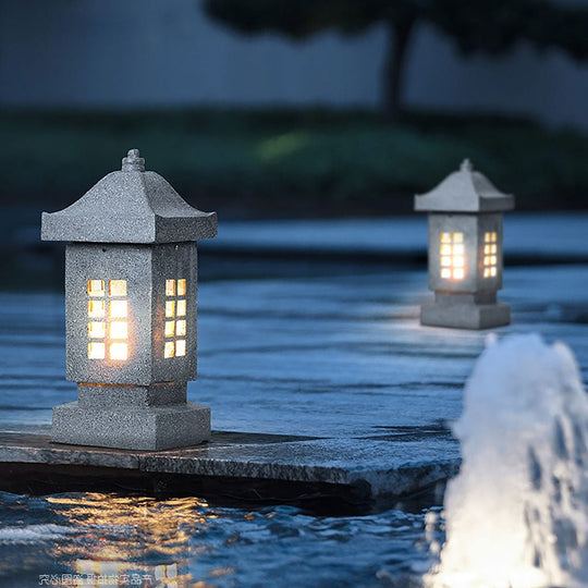 Sturdy Imitation Stone Outdoor LED Landscape Pillar Light