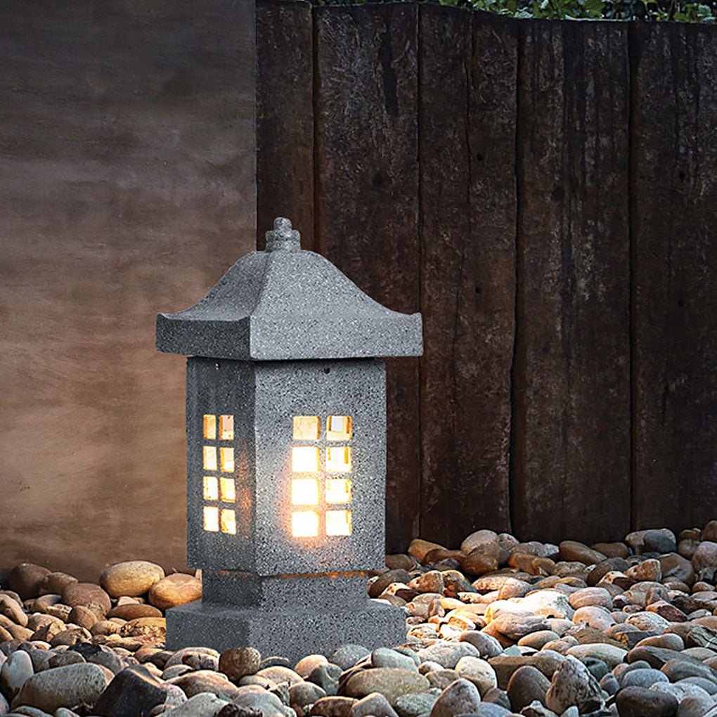 Sturdy Imitation Stone Outdoor LED Landscape Pillar Light