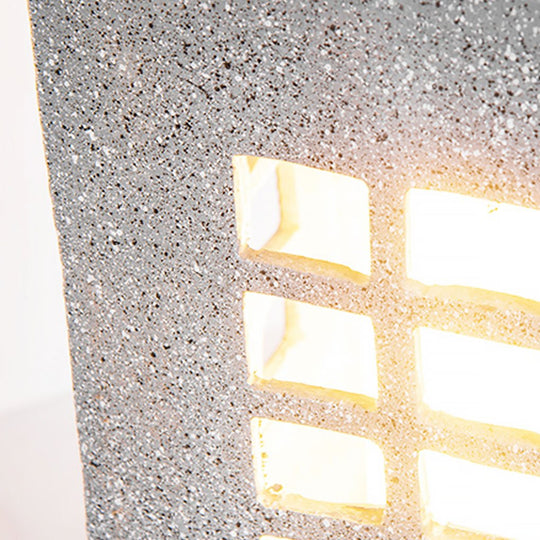 Sturdy Imitation Stone Outdoor LED Landscape Pillar Light