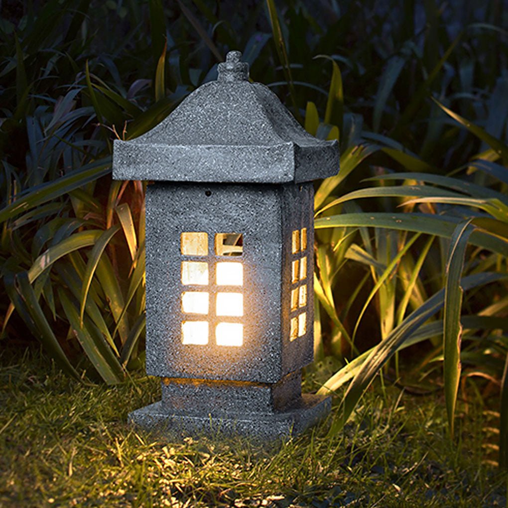 Sturdy Imitation Stone Outdoor LED Landscape Pillar Light