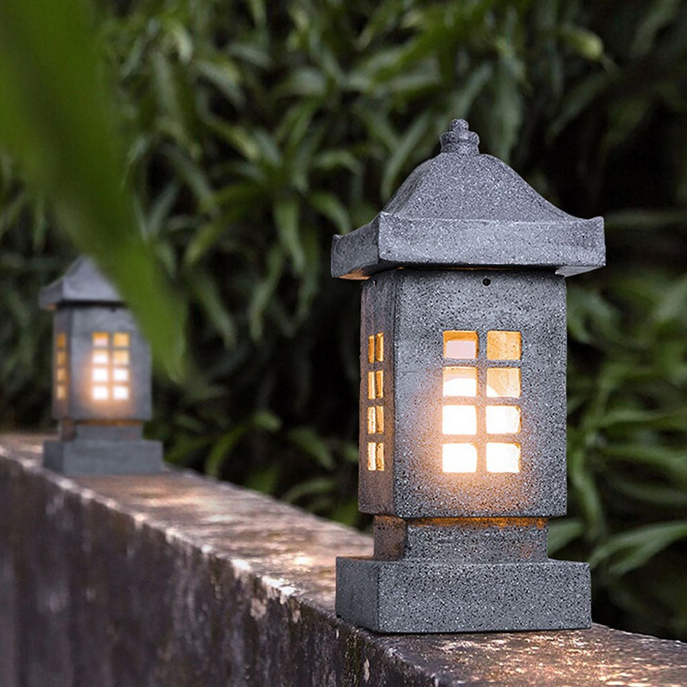 Sturdy Imitation Stone Outdoor LED Landscape Pillar Light