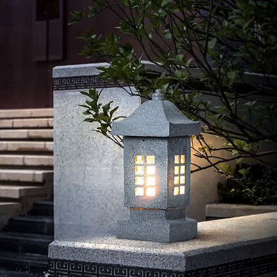 Sturdy Imitation Stone Outdoor LED Landscape Pillar Light