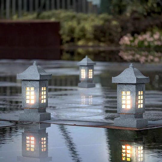 Sturdy Imitation Stone Outdoor LED Landscape Pillar Light