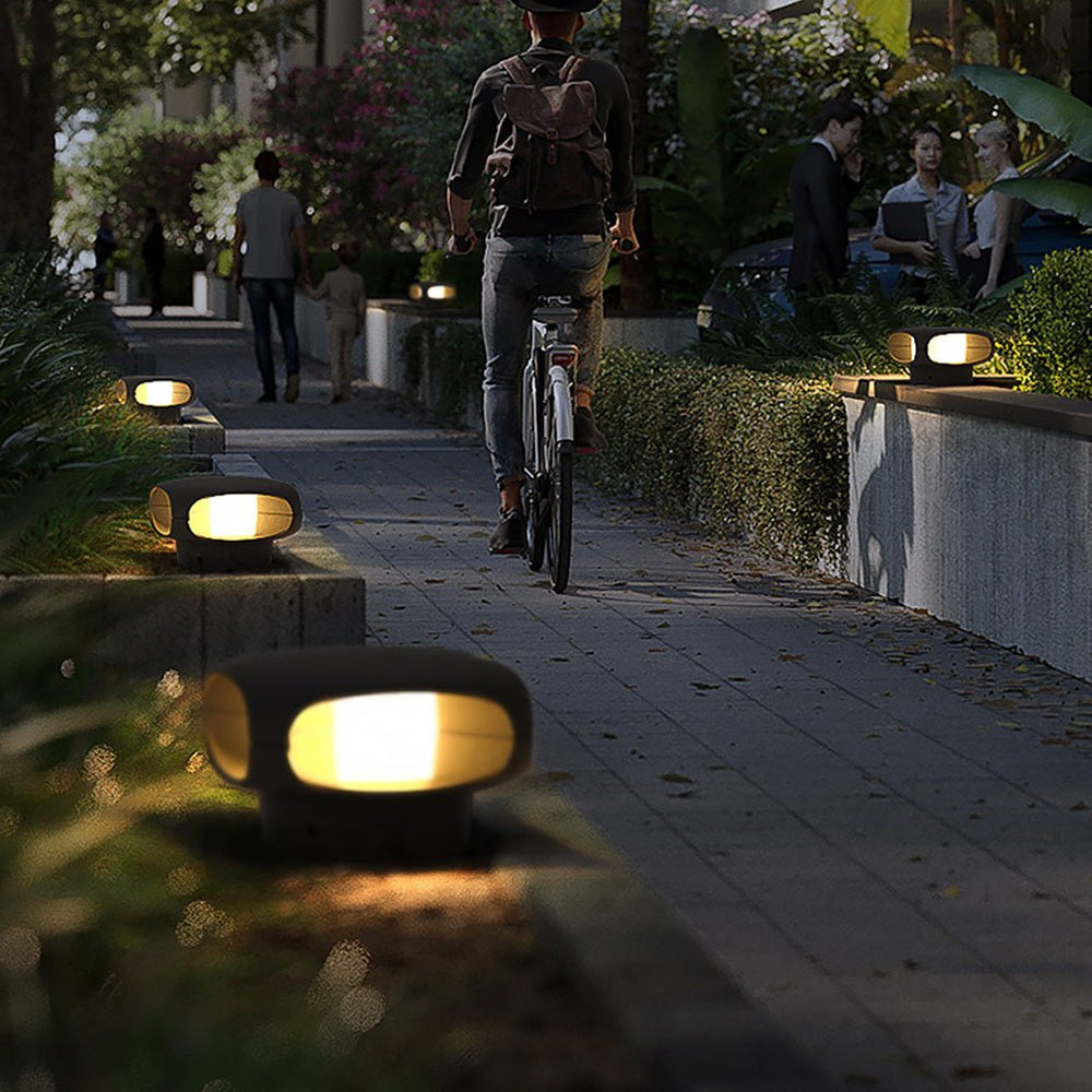 Square LED Outdoor Wall Light Waterproof Black