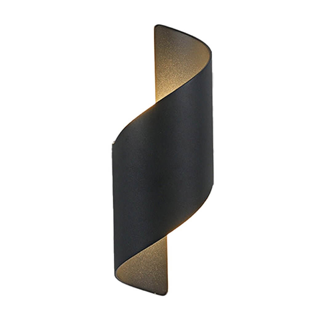 Spiral Design LED Waterproof Wall Light with Up and Down Lighting