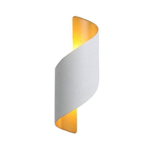 Spiral Design LED Waterproof Wall Light with Up and Down Lighting