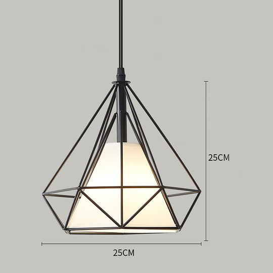 Geometric Metal LED Country Pendant Light