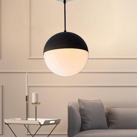 Glass Globe Shaped LED Nordic Pendant Light Chandelier Hanging Lamp