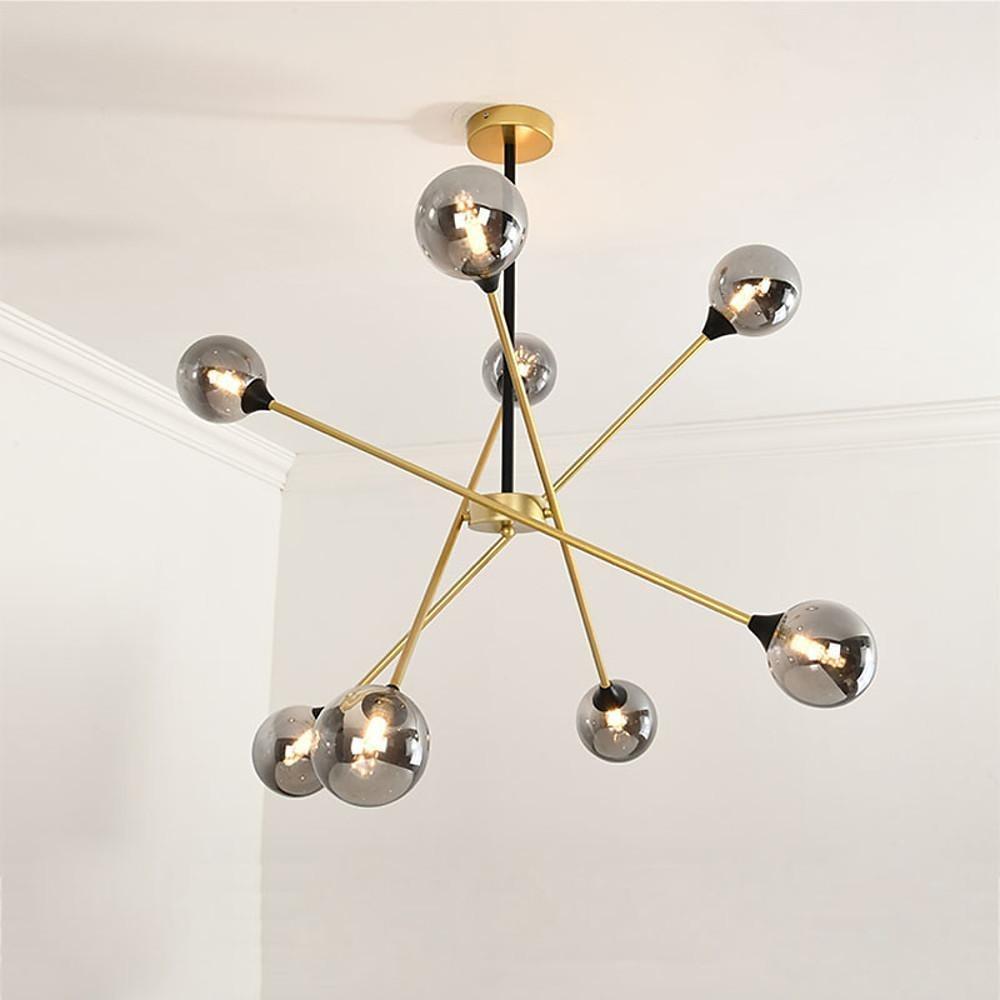 LED Modern Glass Sputnik Chandelier