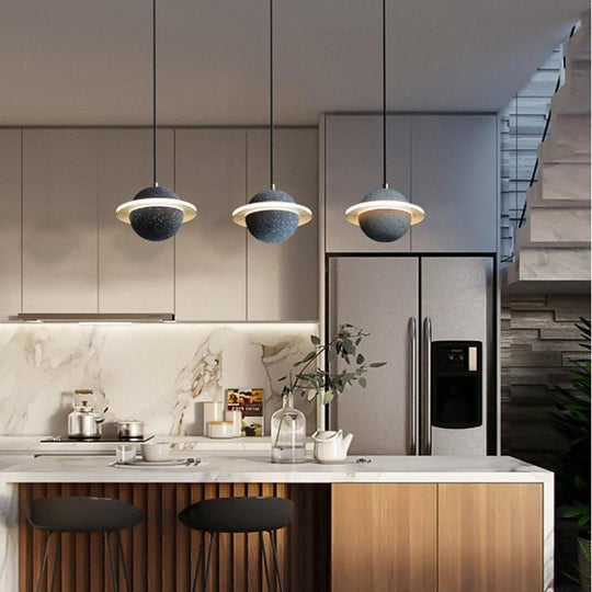 Saturn Acrylic LED Modern Pendant Ceiling Light