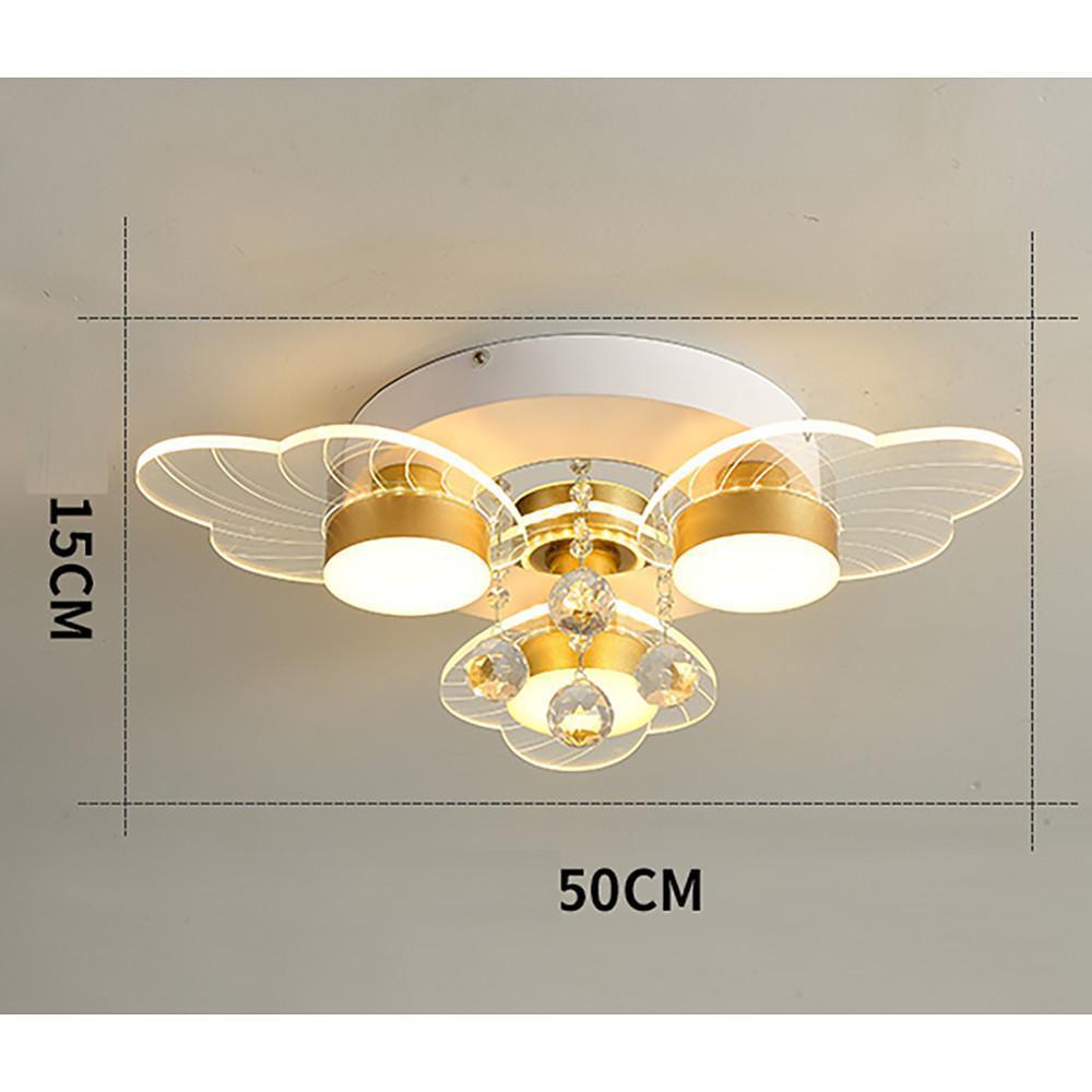 8-Light Flower Design Traditional LED Flush Mount Ceiling Light