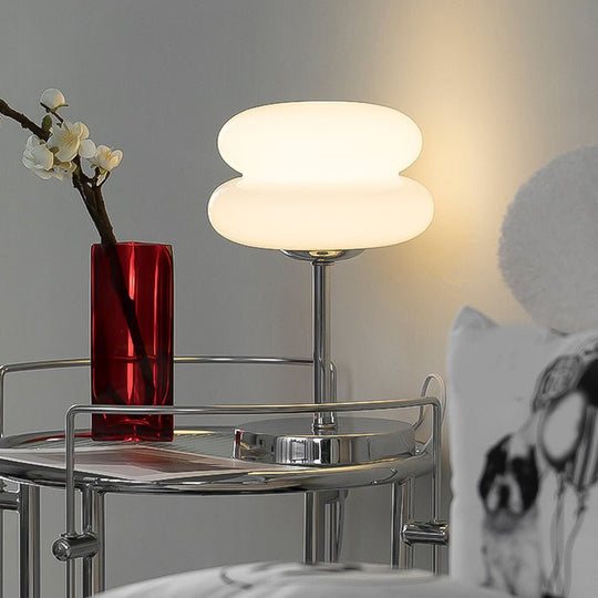 USB Glass Burger Creative Warm Light Modern Table Lamp