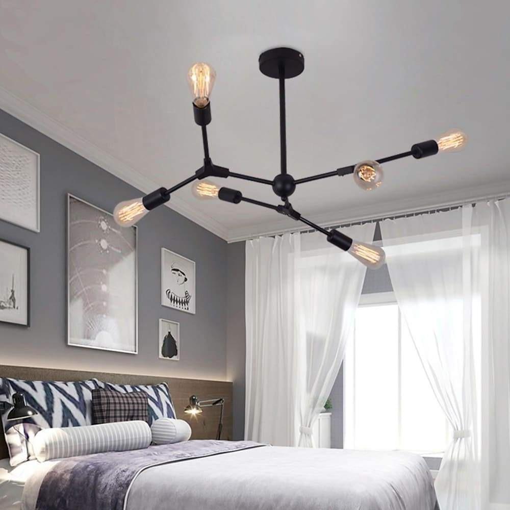 9 Light LED Irregular Design Metal Nordic Chandelier Pendant Light