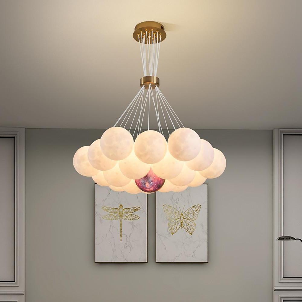 Modern Cluster Globe LED Chandelier Pendant Light
