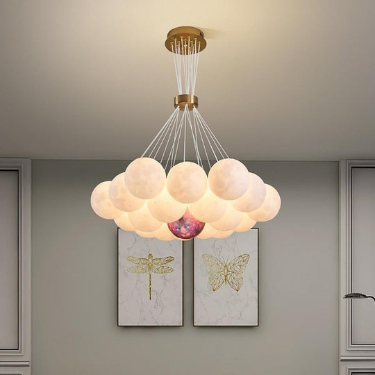 Modern Cluster Globe LED Chandelier Pendant Light