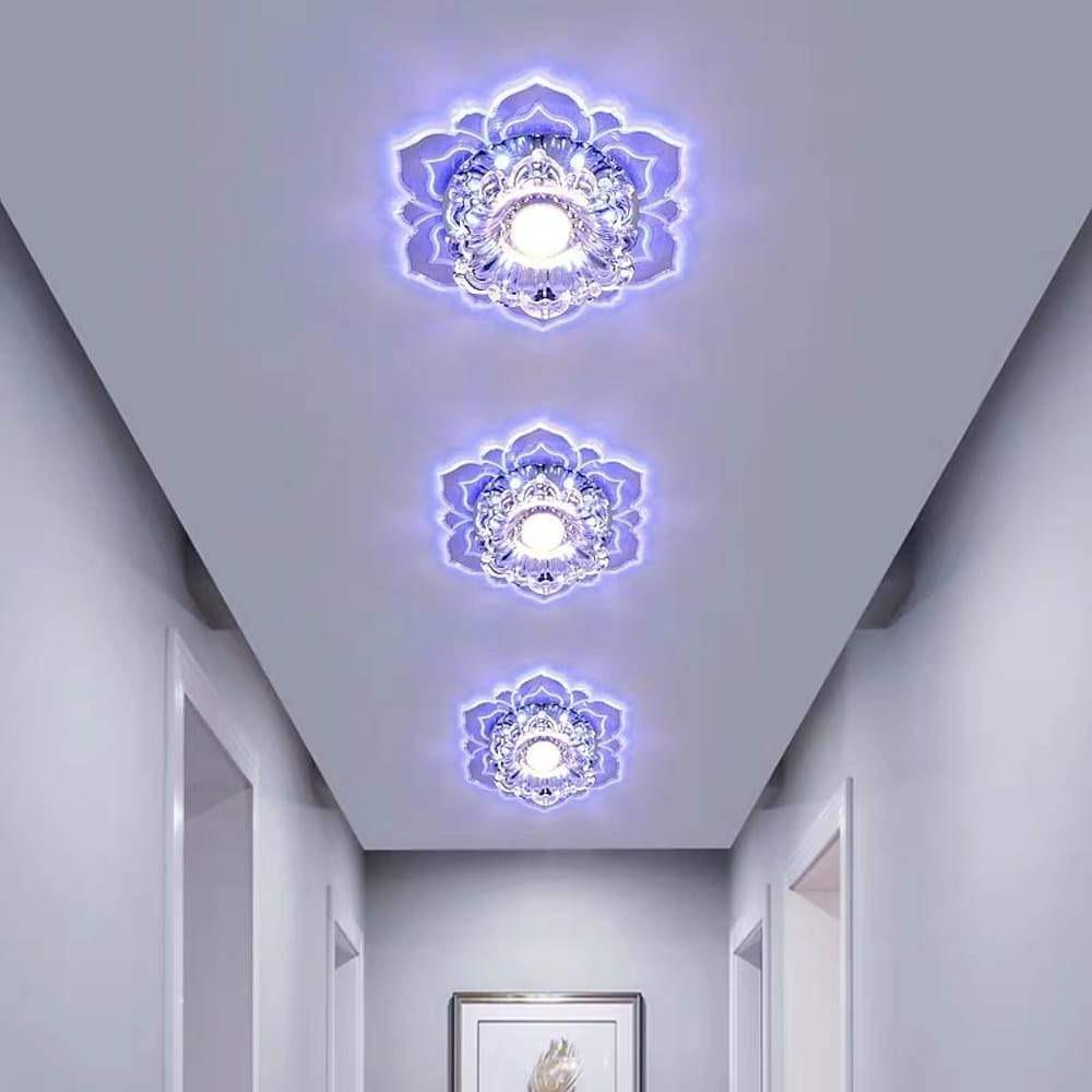 Floral Ornate LED Flush Mount Ceiling Light