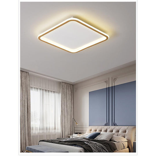 Minimalist Square and Circular Dimmable LED Flush Mount Ceiling Light