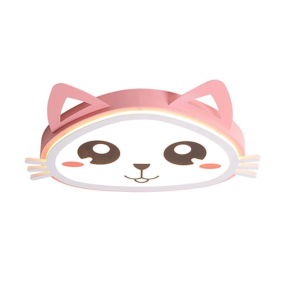 Kitten Bedroom Flush Mount LED Kids Ceiling Light