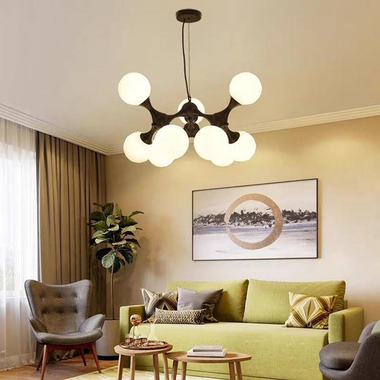 Modern Globe Sputnik 9-Light LED Chandelier