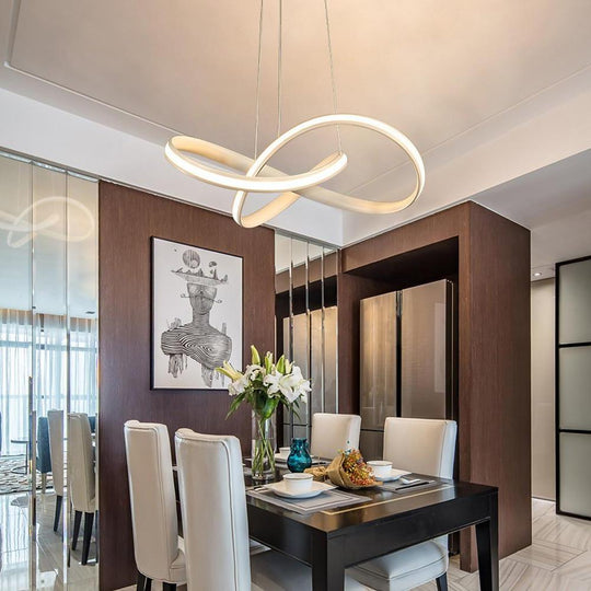 Mobius Ring Pendant 1-Light LED Ceiling Light