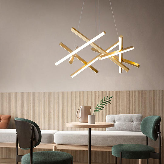 8-Light Modern LED – Sputnik Chandelier Stylish Ceiling Lighting