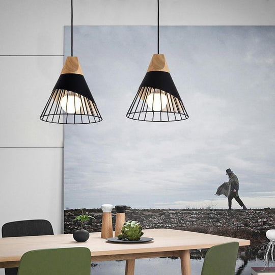 Metal Kitchen Island Pendant Lighting Abstract Cone Shaped Pendant Light
