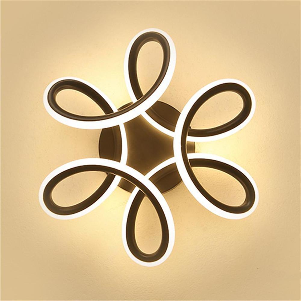 Waves Flower LED Modern Flush Mount Ceiling Light